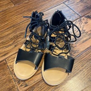 Old Navy Girls Black Strappy Sandal